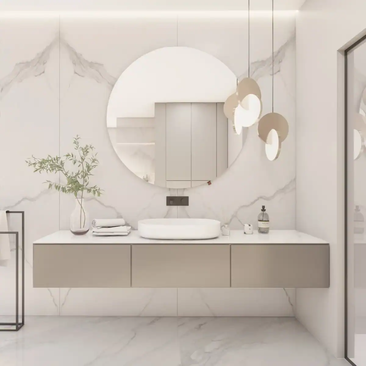 Lustro na wymiar z podświetleniem LED, idealne do nowoczesnej łazienki, dodaje elegancji i funkcjona.